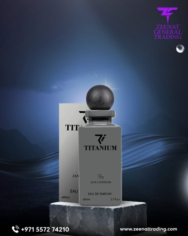 Titanium Perfume: A Striking Eau De Parfum for Men and Women, 80ml - Radiating Strength and Sophistication with a Long-Lasting Scent